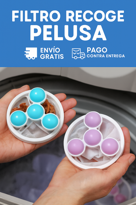 FiltraLuxe™ – Filtro de pelo premium para lavadora